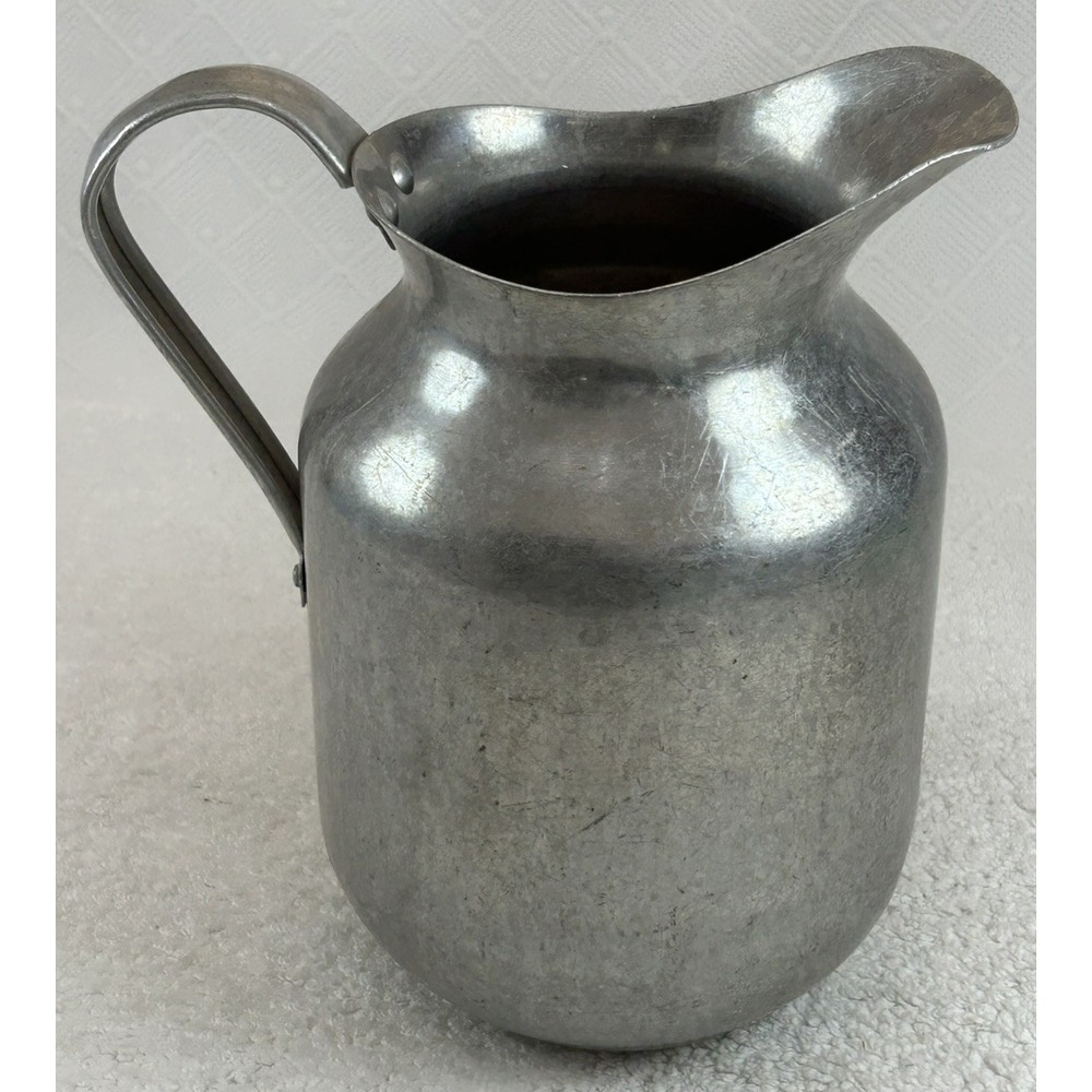 Vintage DURA-WARE Aluminum Pitcher w/Handle Farmhouse Cottage Core Rustic